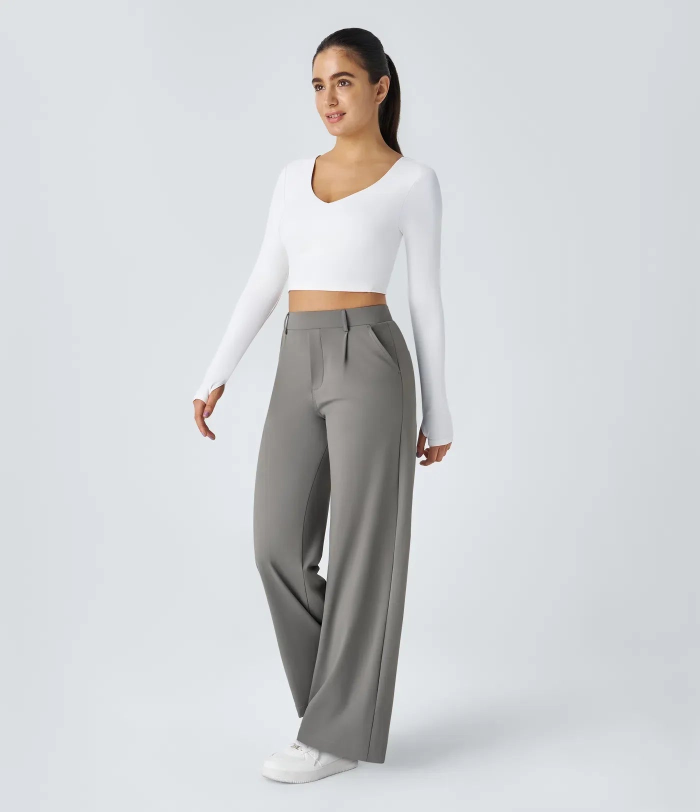 EMILY I Straight-Leg Trousers